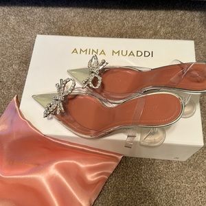 AMINA MUADDI Rosie Glass Sling 7 1/2